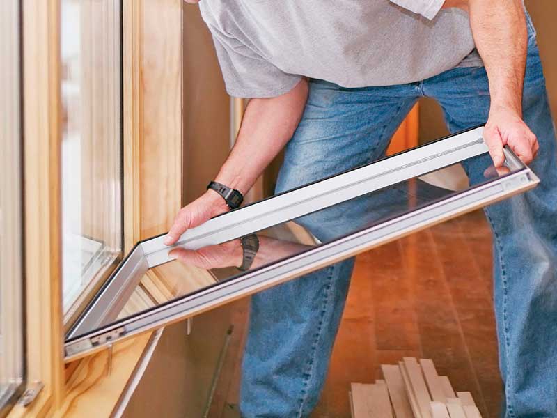 Замена стеклопакета