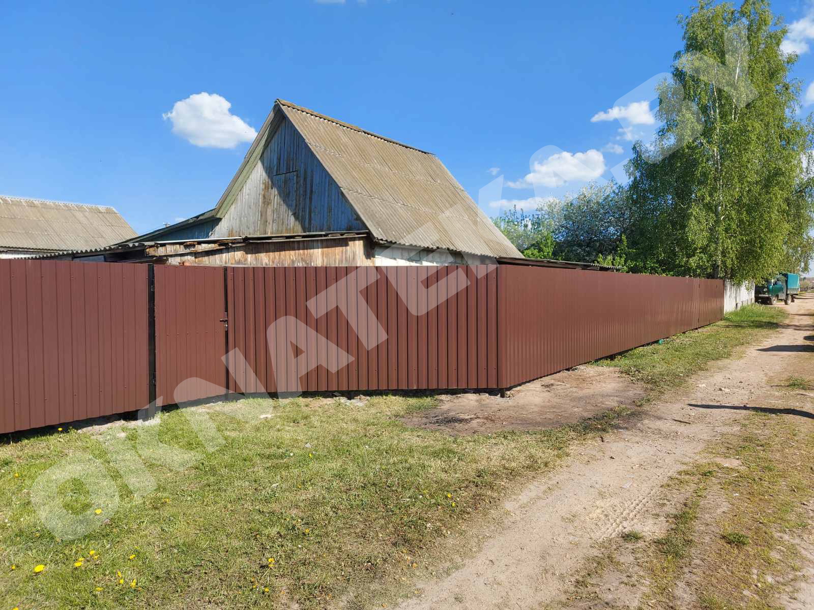 Забор профнастил