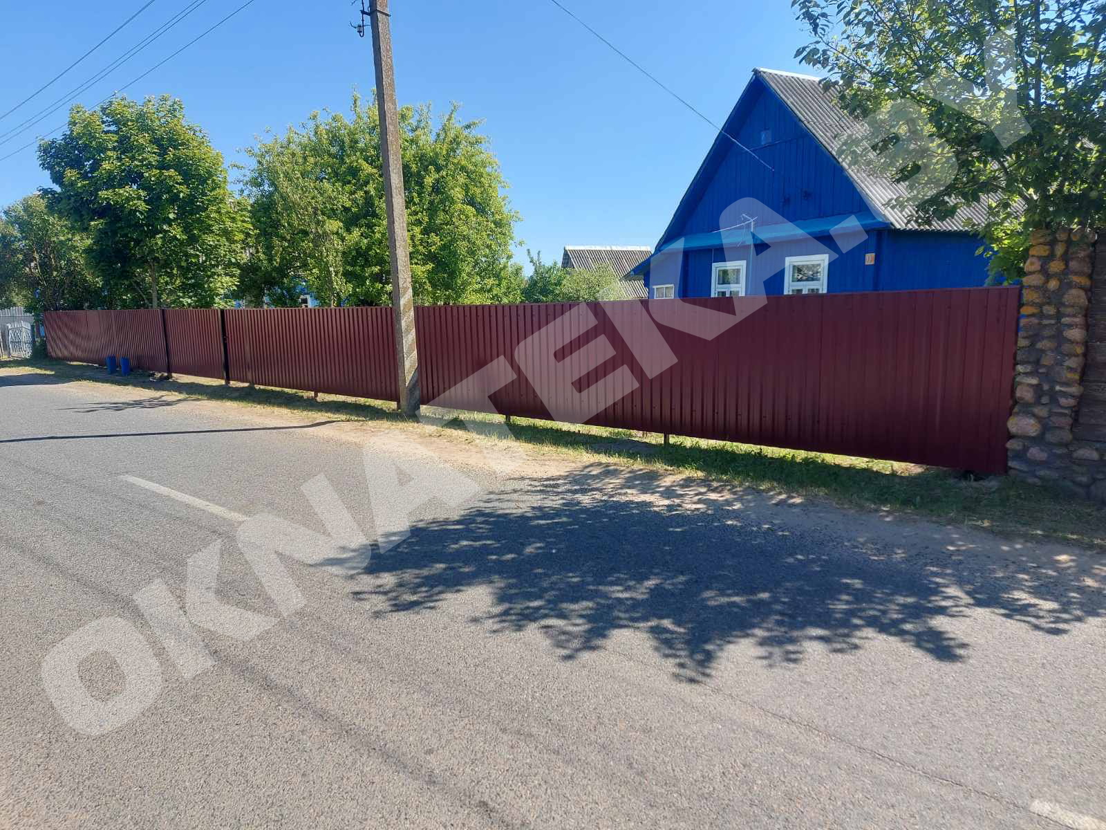 Металлический забор в Крупках